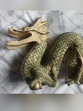 Dragon Sculpture Figurine Solid Sigmed Art Decor